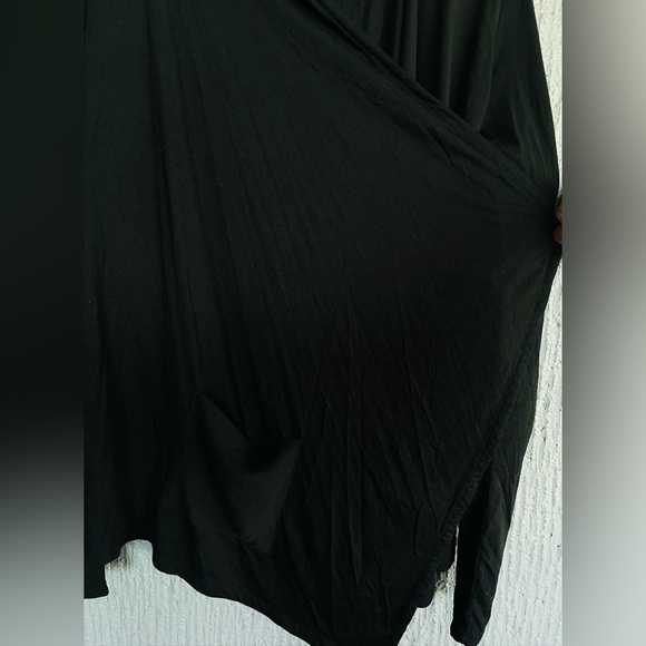 Y’s black open drapey cardigan. By Yohji Yamamoto. Silk/rayon. Size small. - Picture 7 of 10